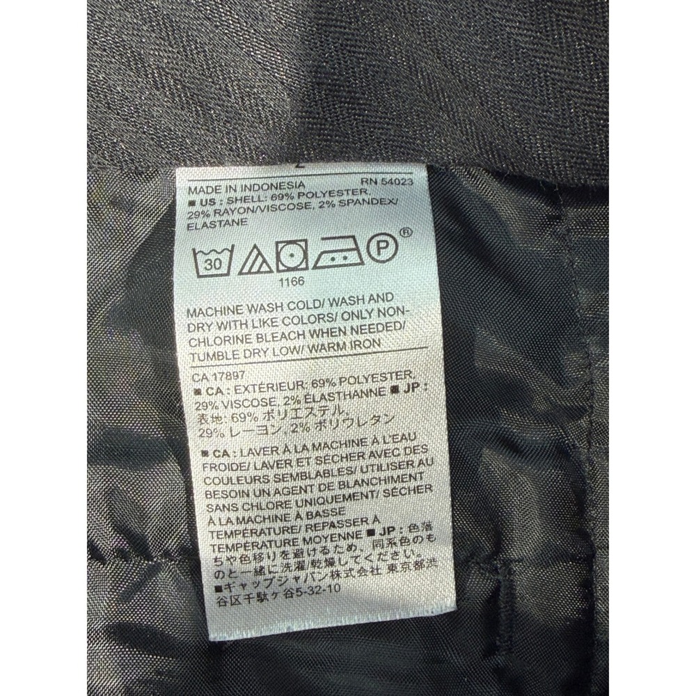 Banana Republic Ryan Curvy Fit Pants Womens 2 Black Straight Dress - Picture 6 of 13
